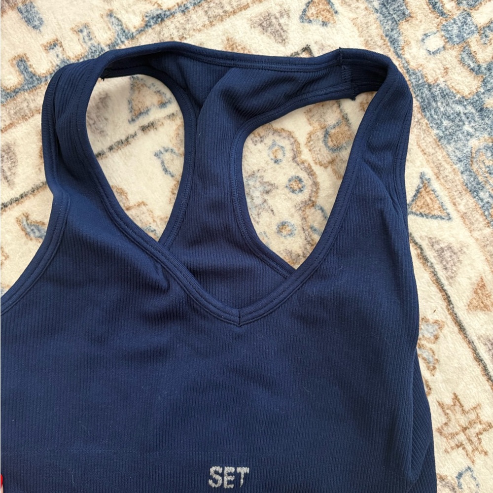 SET Active Navy Sports Bra